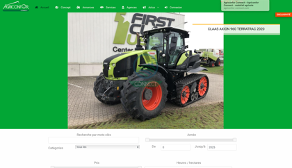 vente en ligne matériel agricole